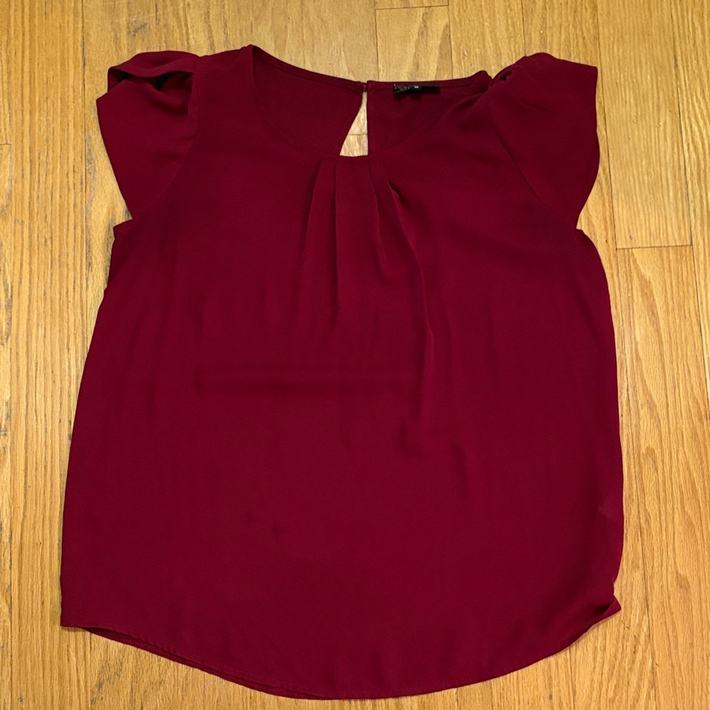 Papermoon Deep Red Blouse